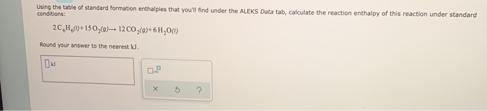 Solved Using the table of standard formation enthalpies that | Chegg.com