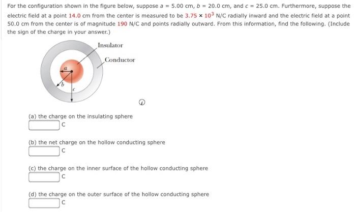 Solved For the configuration shown in the figure below, | Chegg.com