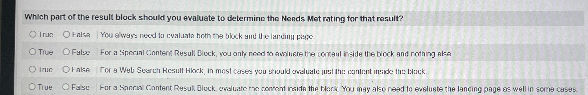 Solved Which part of the result block should you evaluate to | Chegg.com