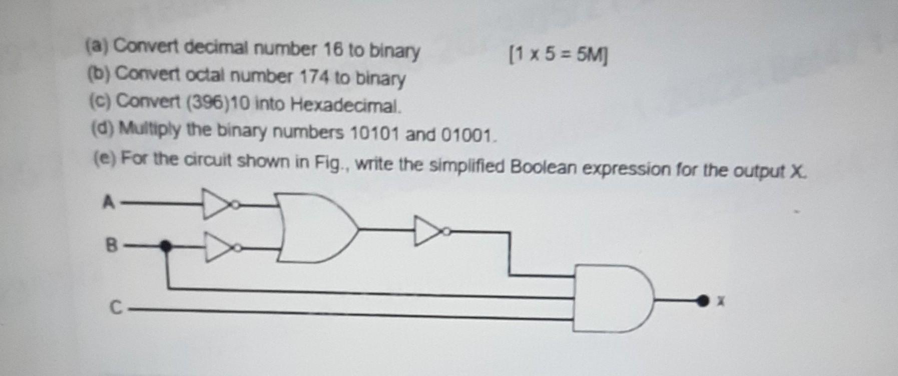 convert decimal number into binary number 16