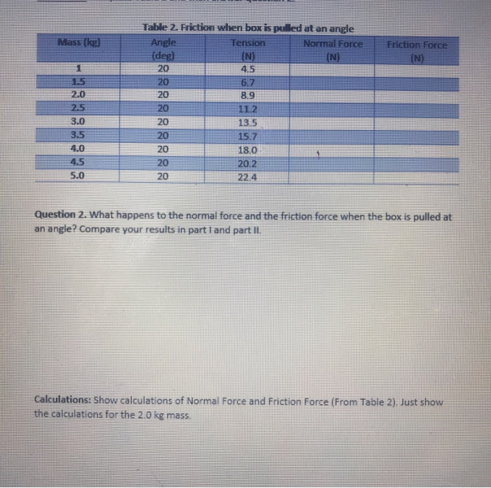 Solved find the Normal Force and find the friction force, | Chegg.com