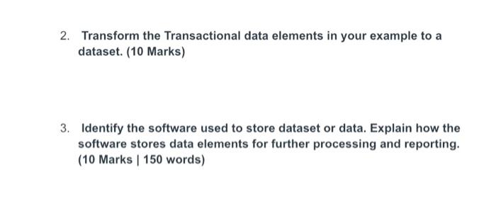 common data elements for transcode definitions