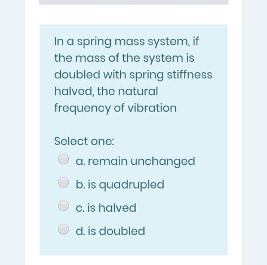 solved-in-a-spring-mass-system-if-the-mass-of-the-system-is-chegg