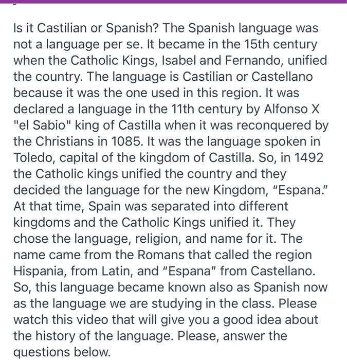 If you're Spanish, speak Spanish: how Castilian became Spain's dominant  language