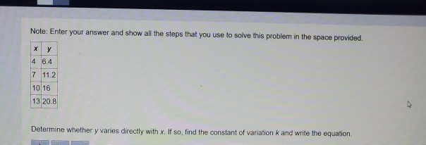 Solved Note: Enter your answer and show all the steps that | Chegg.com