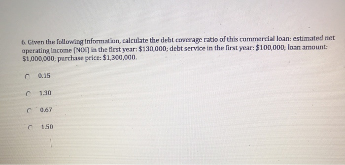 Solved 6. Given The Following Information, Calculate The | Chegg.com