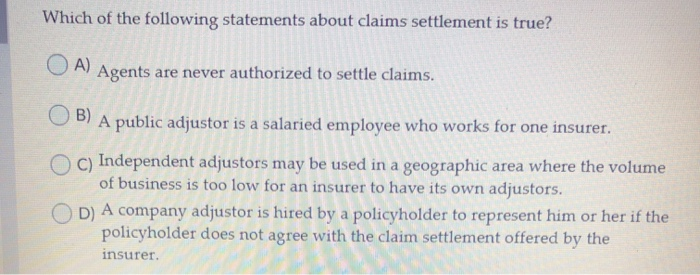 which statement is true about assignment of claims