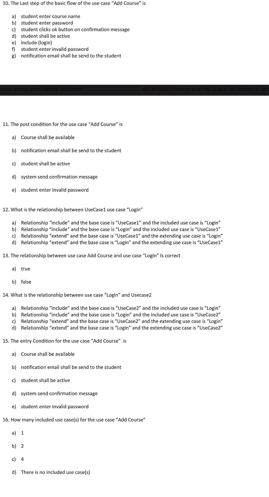 Solved Consider part of the description of the Online Course | Chegg.com