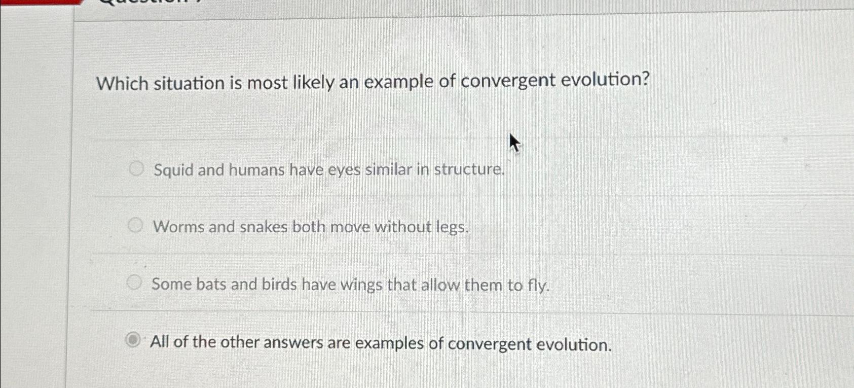 Solved Which situation is most likely an example of | Chegg.com