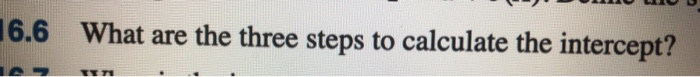 Solved 16.6 What are the three steps to calculate the | Chegg.com