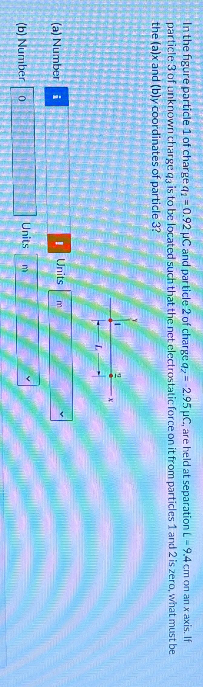 Solved In The Figure Particle 1 ﻿of Charge Q1=0.92μC ﻿and | Chegg.com