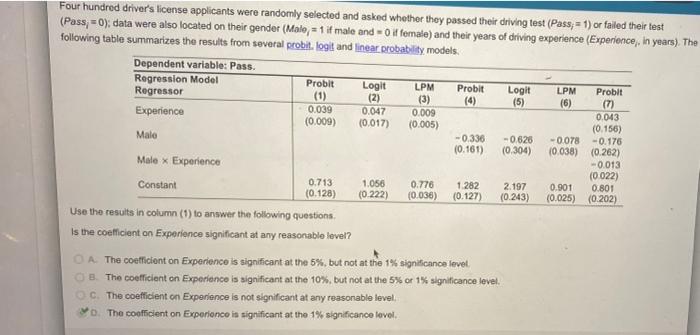 solved-four-hundred-driver-s-license-applicants-were-chegg