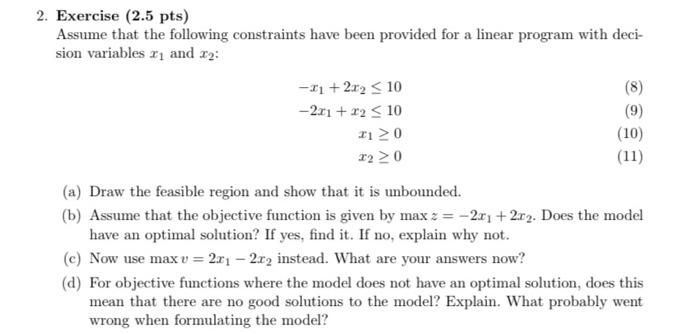 Solved Exercise (2.5 pts) Assume that the following | Chegg.com