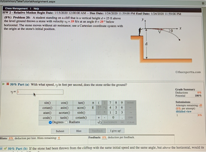 Solved m/common/TakeTutorialAssignment.aspx Class Management