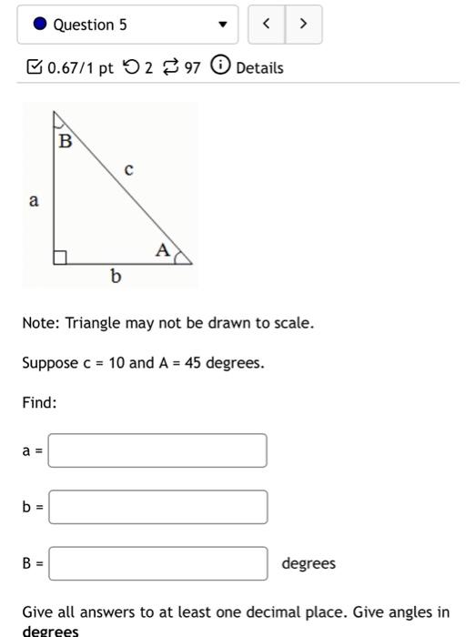 Solved ℧0.67/1 pt 2⇄97 (i) Details Note: Triangle may not be | Chegg.com