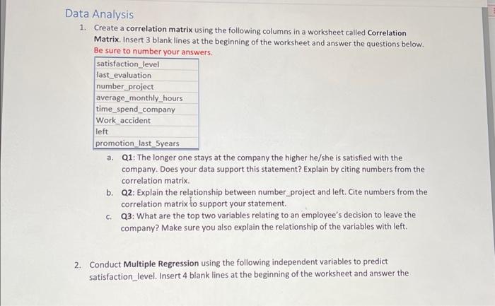 Solved 1. Create a correlation matrix using the following | Chegg.com