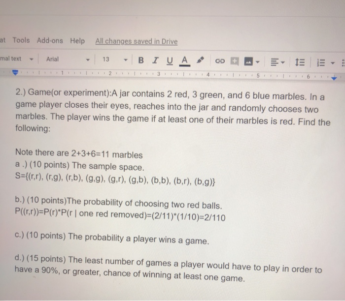 Solved 1.) Experiment Two sixsided dice are rolled. Find
