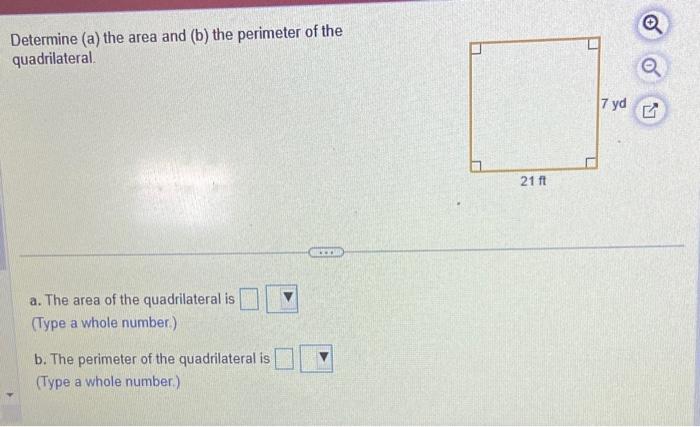 Solved Determine (a) the area and (b) the perimeter of the | Chegg.com