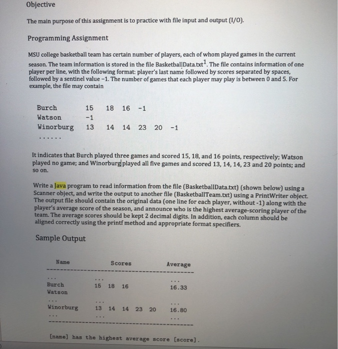 Solved Objective The main purpose of this assignment is to | Chegg.com