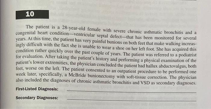 Solved The patient is a 28-year-old female with severe | Chegg.com