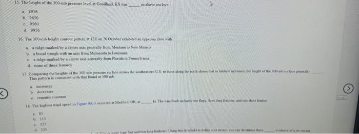 cepbere. As in the 500 -nb map, the 300mb stanos | Chegg.com