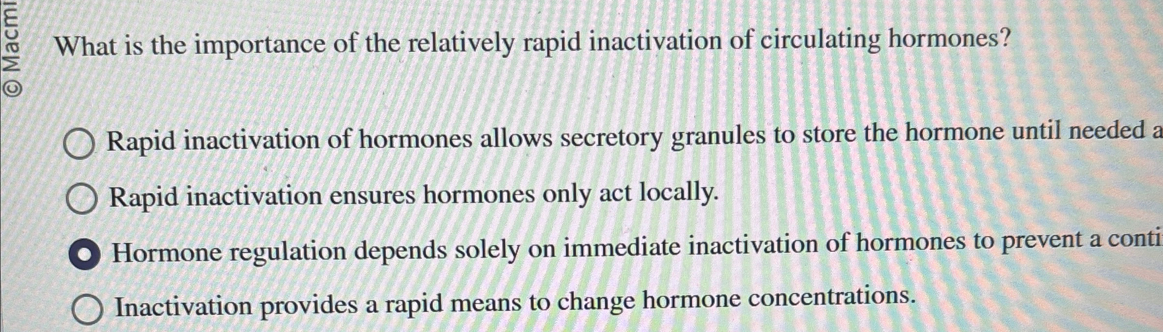 Solved What is the importance of the relatively rapid | Chegg.com