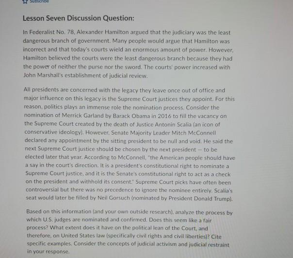 the least dangerous branch