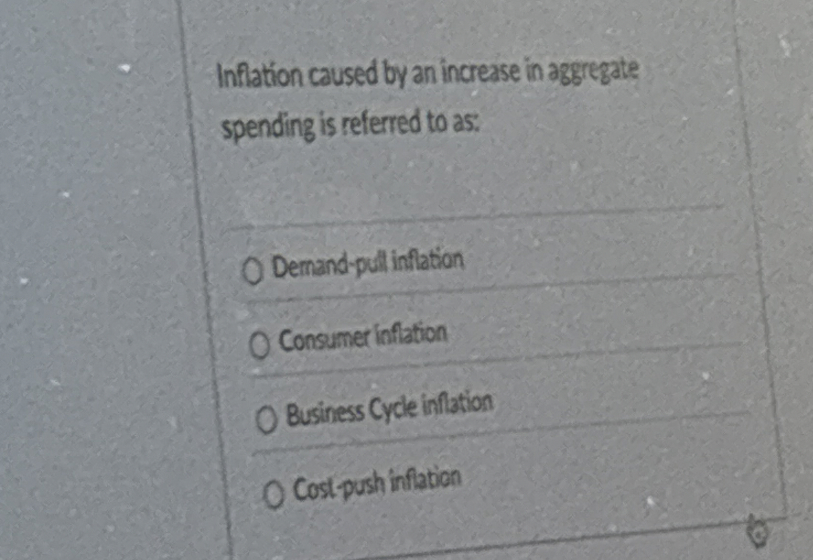 Solved Inflation caused by an increase in aggregate spending | Chegg.com