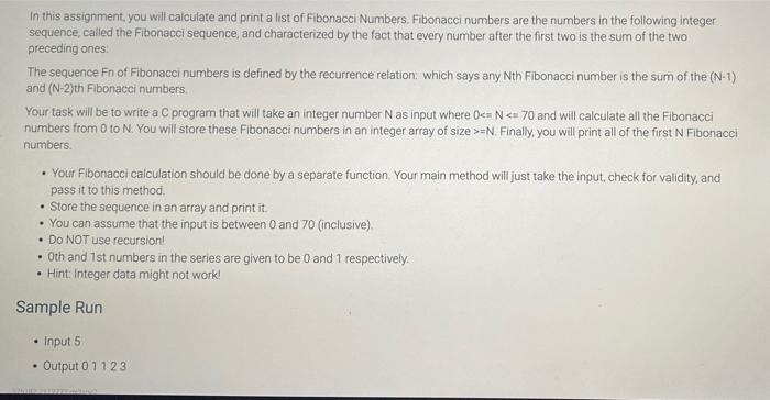 Solved In this assignment, you will calculate and print a | Chegg.com