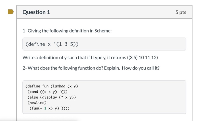 Solved Question 1 5 pts 1-Giving the following definition in | Chegg.com