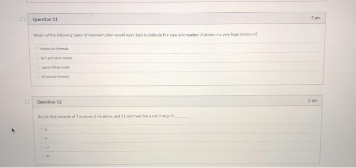 Solved D Question 11 2 pts Which of the following types of | Chegg.com