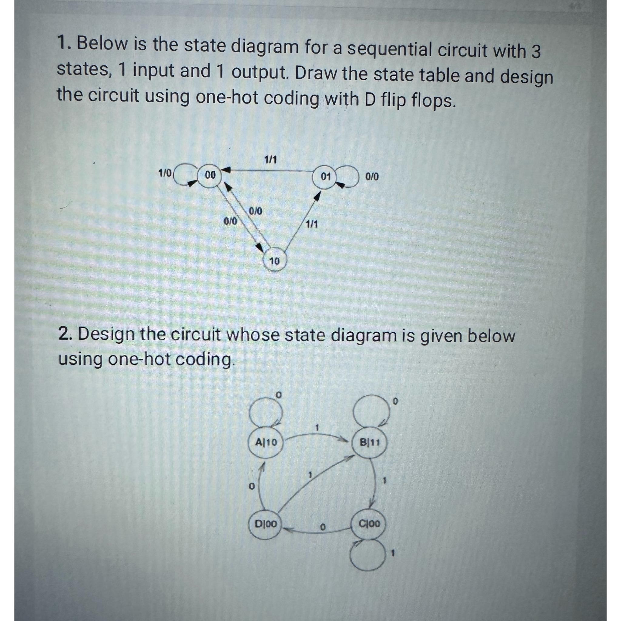 How To Convert A State Diagram Into Circuit 2. Design A Circ