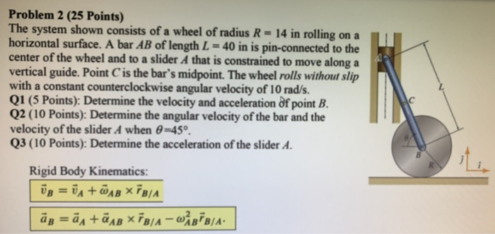 Problem 2 (25 Points) The system shown consists of a | Chegg.com