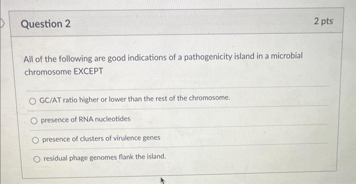 Solved All of the following are good indications of a | Chegg.com