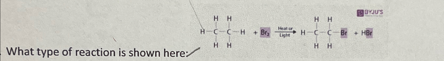 Solved What type of reaction is shown here | Chegg.com