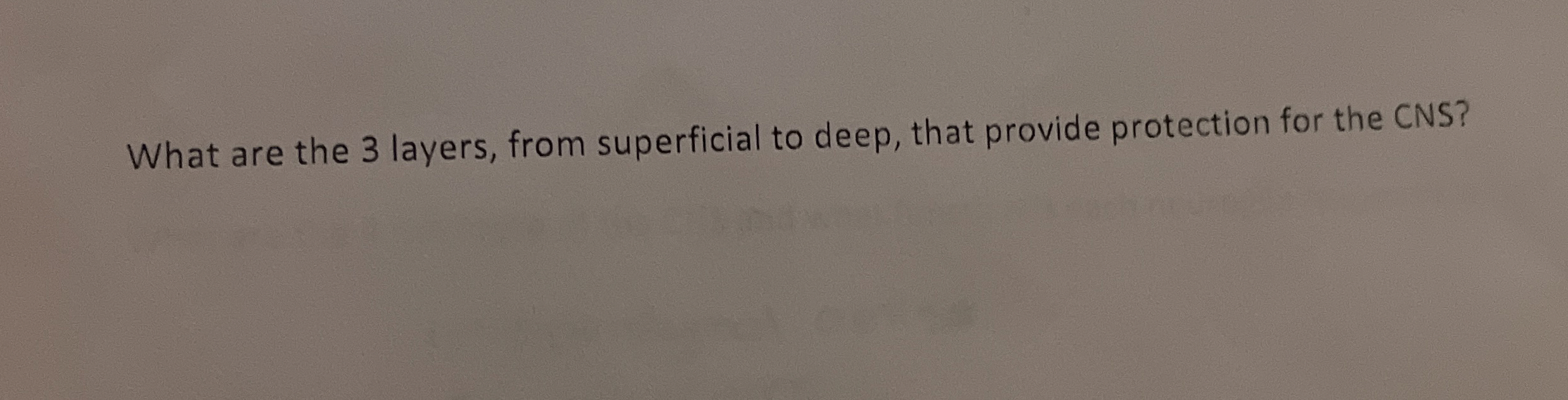 Solved What are the 3 ﻿layers, from superficial to deep, | Chegg.com