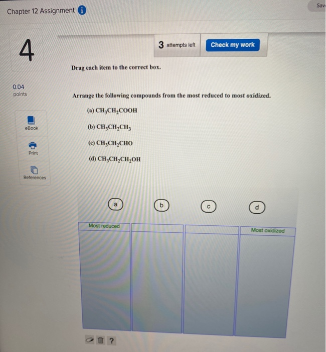 Solved Sav Chapter 12 Assignment i 3 attempts left Check my | Chegg.com