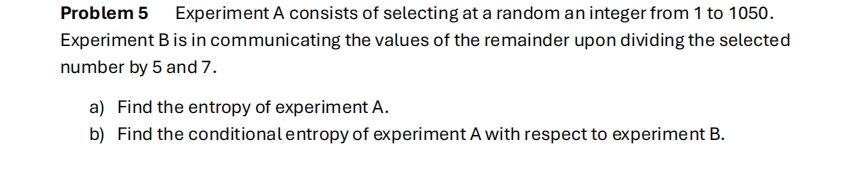 Solved Problem 5 ﻿Experiment A consists of selecting at a | Chegg.com