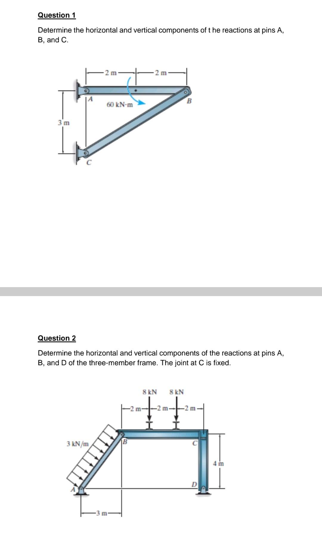 Solved Question 1 Determine the horizontal and vertical | Chegg.com