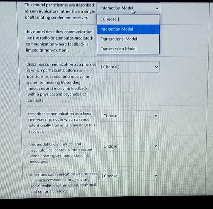Solved Interaction Model This model participants are | Chegg.com
