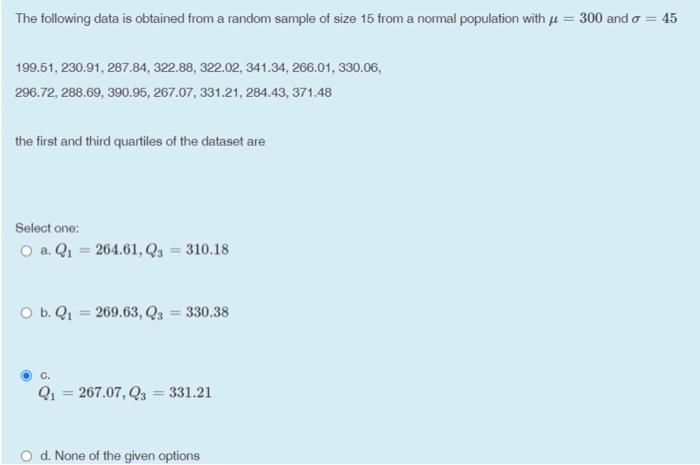 Solved The following data is obtained from a random sample | Chegg.com