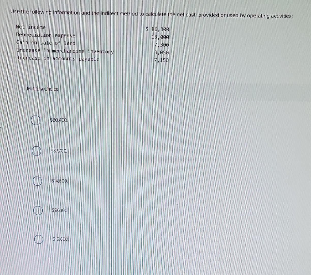 Solved Use The Following Information And The Indirect Method Chegg net-farm-income-and-net-cash-income-aug-2023-real-bichos-de-campo