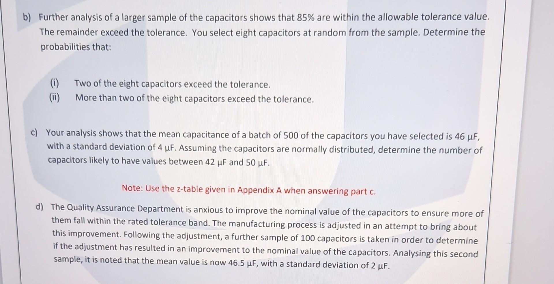 Solved B) Further Analysis Of A Larger Sample Of The | Chegg.com