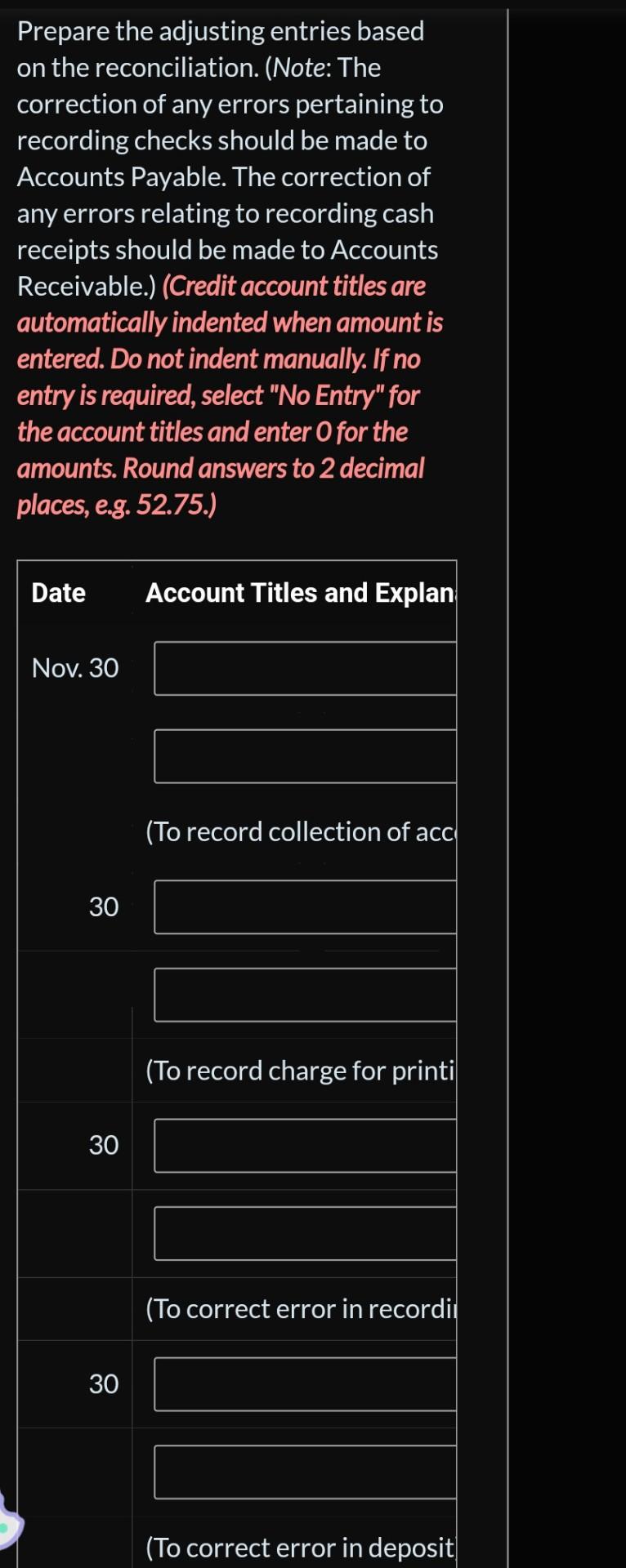 Solved Prepare The Adjusting Entries Based On The | Chegg.com