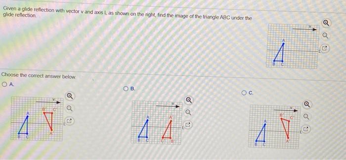 Solved Given a glide reflection with vector v and axis L as | Chegg.com