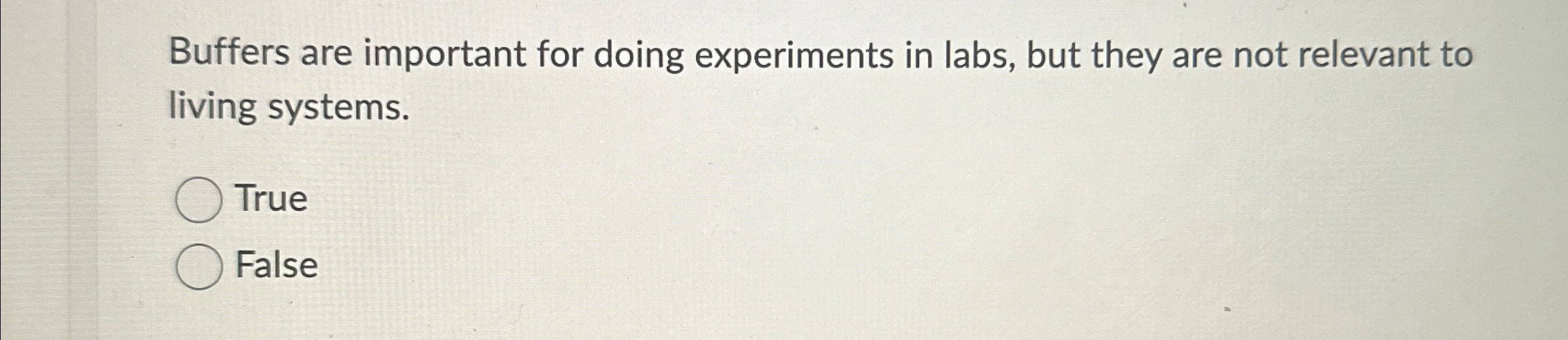 Solved Buffers are important for doing experiments in labs,