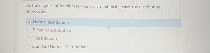 at distribution with infinite degrees of freedom is az distribution