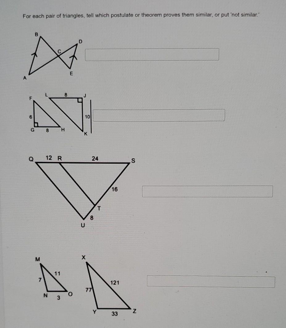 Solved For each of the following set of numbers, tell if the | Chegg.com