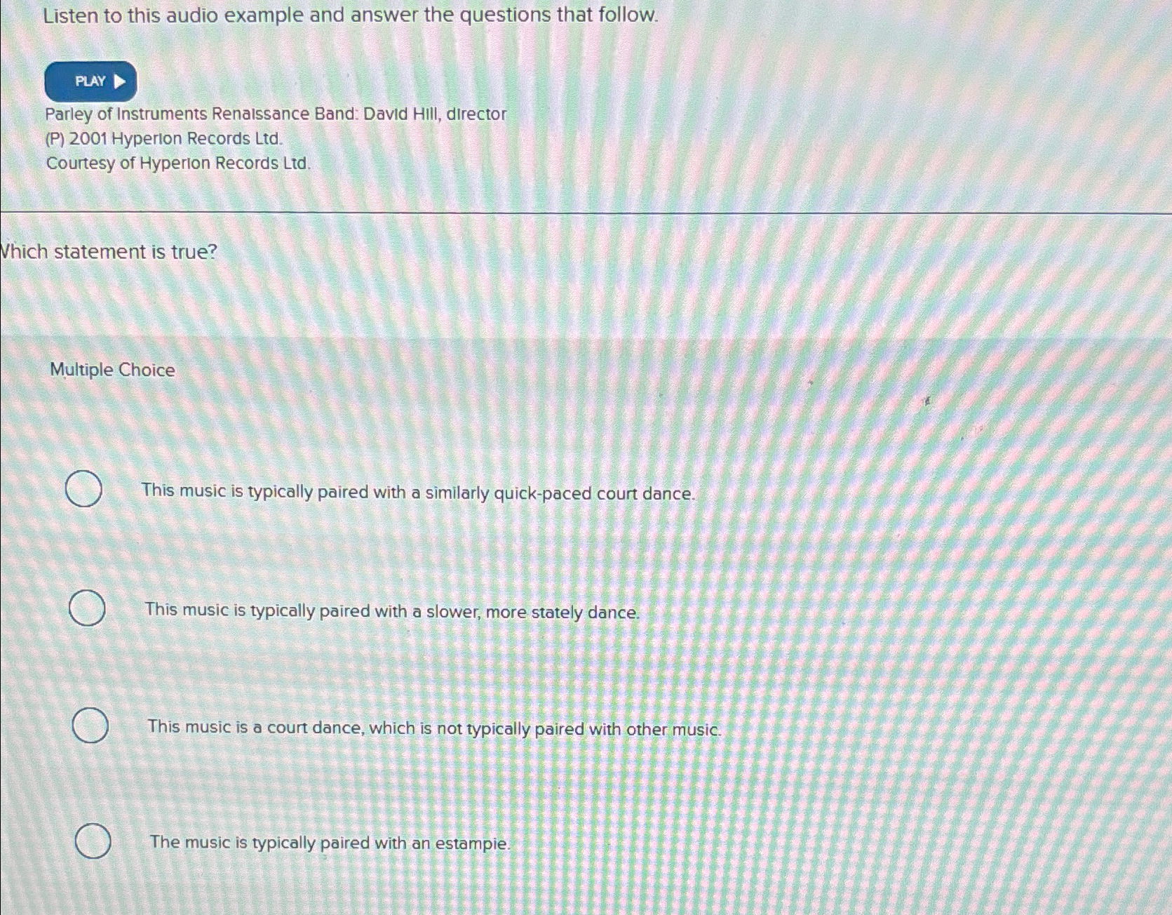 Solved Listen to this audio example and answer the questions | Chegg.com