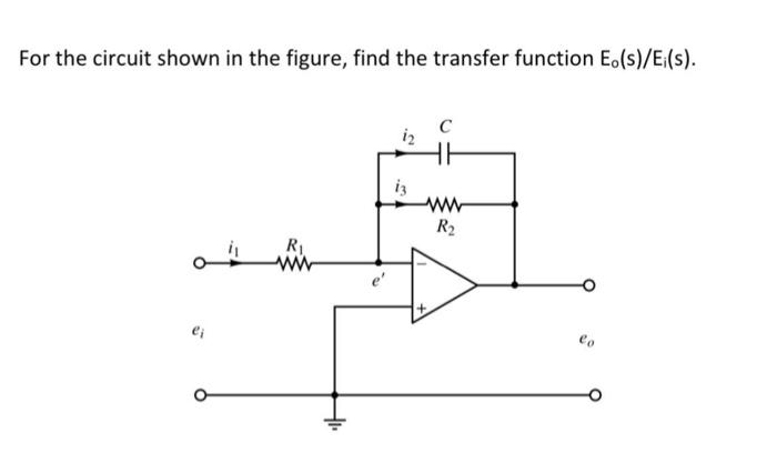 Solved For the circuit shown in the figure, find the | Chegg.com